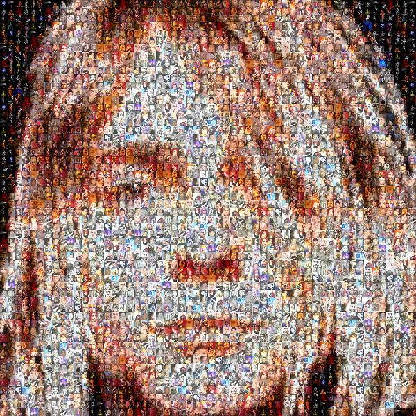 Kurt Cobain photo mosaic