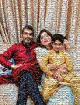 People Fun Sitting Family taking photos together Photography Daughter Child Happy Smile
