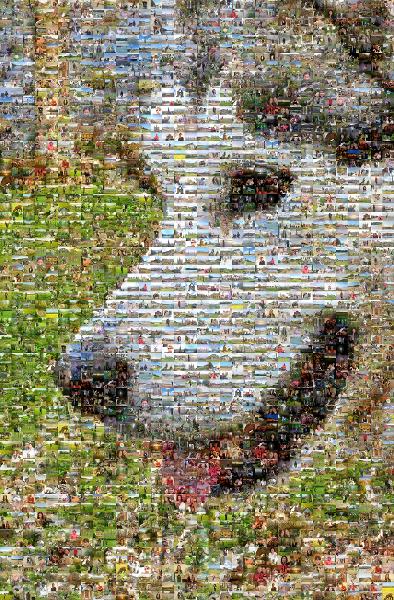 Siberian Husky photo mosaic