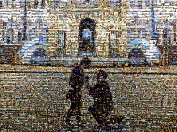 Plaza de España photo mosaic