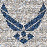 United States Air Force Symbol United States Air Force United States Air Force Academy Air force Wright-Patterson Air Force Base Military Air Force Materiel Command Air Mobility Command Symbol Cobalt blue Clip art Line Electric blue Logo Graphics Symmetry Emblem
