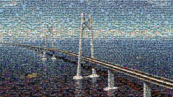 Hong Kong–Zhuhai–Macau Bridge photo mosaic