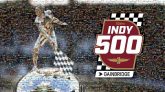 2020 Indianapolis 500 Indianapolis Motor Speedway Andretti curse 2020 IndyCar Series IndyCar Auto racing Hood Motor vehicle Font Trophy Poster Emblem Competition event Symbol Metal