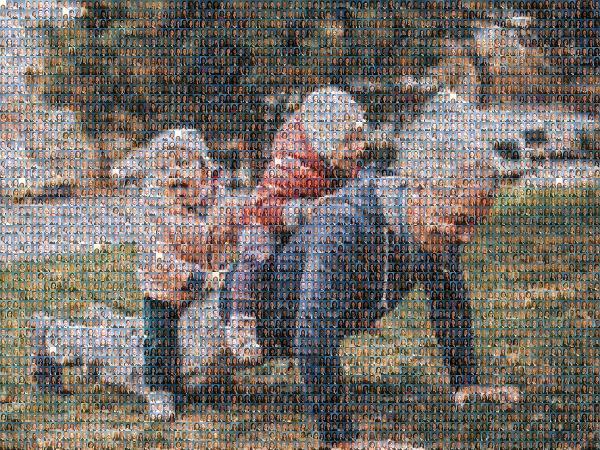 Child photo mosaic
