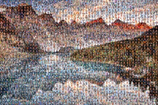 Moraine Lake photo mosaic