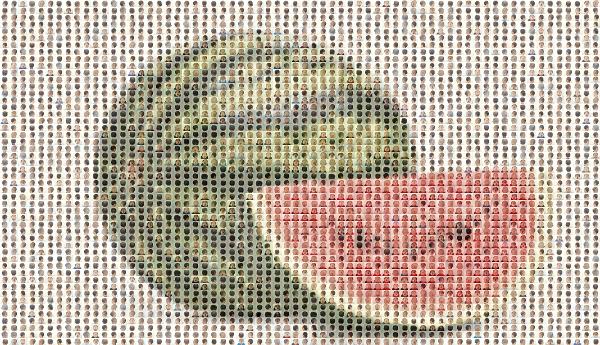 Watermelon photo mosaic