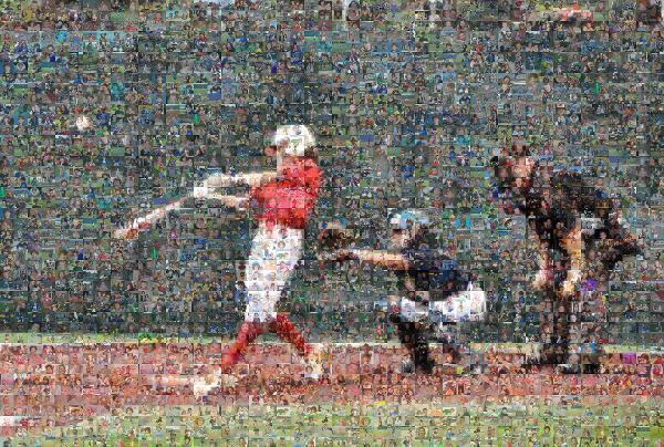 Baseball photo mosaic