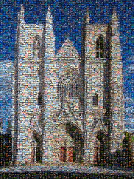 Katedralo de Nantes photo mosaic