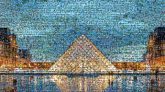 Pyramid Reflection Landmark Triangle Evening Tourist attraction Symmetry Monument Reflecting pool
