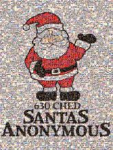 Santas Depot - 630 CHED Santas Anonymous Santas Anonymous Clip art Graphic design Illustration Santa claus Cartoon Fictional character Line Graphics Christmas Pleased