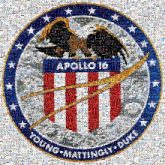 Apollo 16 Apollo program Apollo 14 Apollo 15 Apollo 12 NASA Moon landing Moon Trans-lunar injection Font Emblem Circle Symbol Crest Electric blue Logo Graphics Brand Clip art