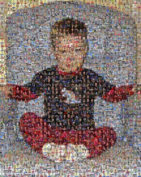 Toddler M photo mosaic