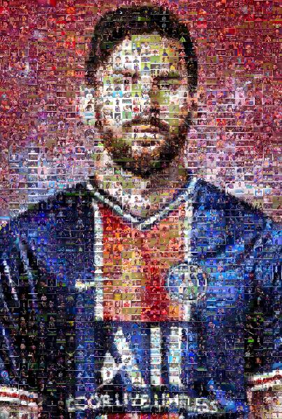 Lionel Messi photo mosaic