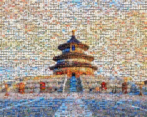 Temple of Heaven photo mosaic