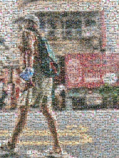Bag photo mosaic