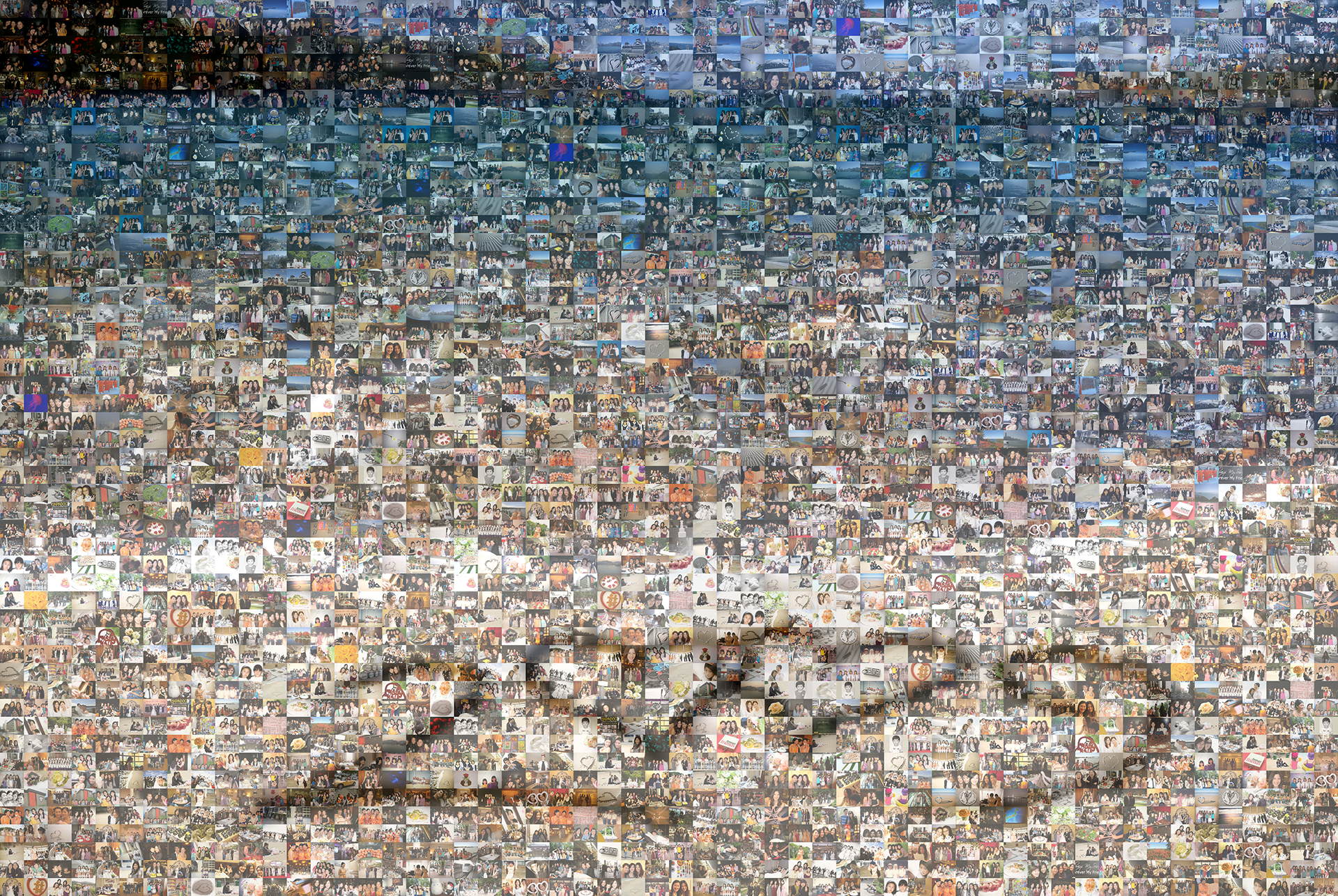 photo mosaic created using 195 user submitted photos