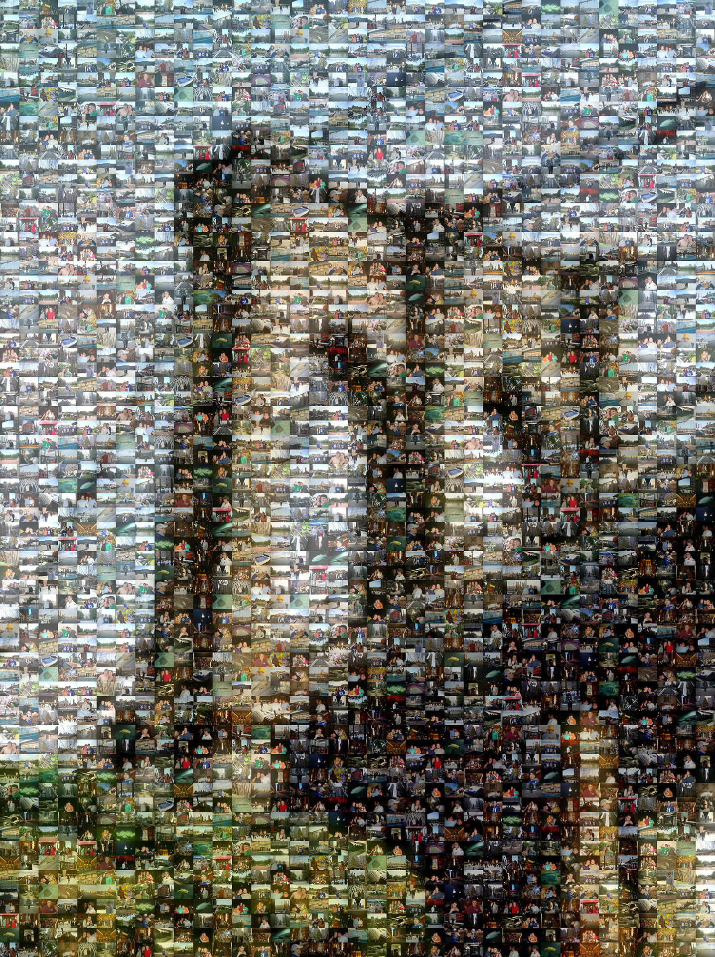 photo mosaic created using 196 user submitted photos