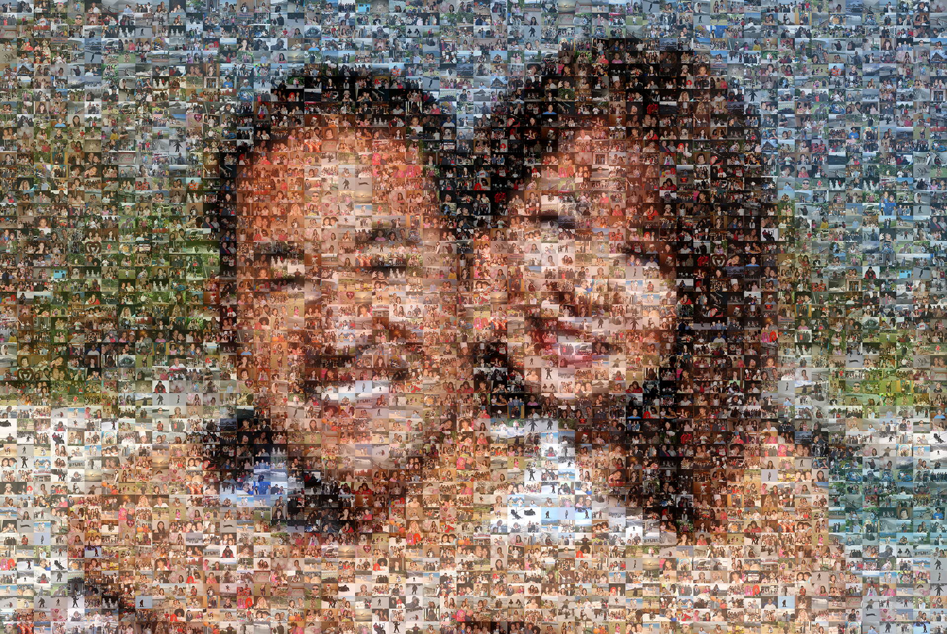 photo mosaic created using 623 user submitted photos