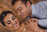 created using 186 photos of this loving couple