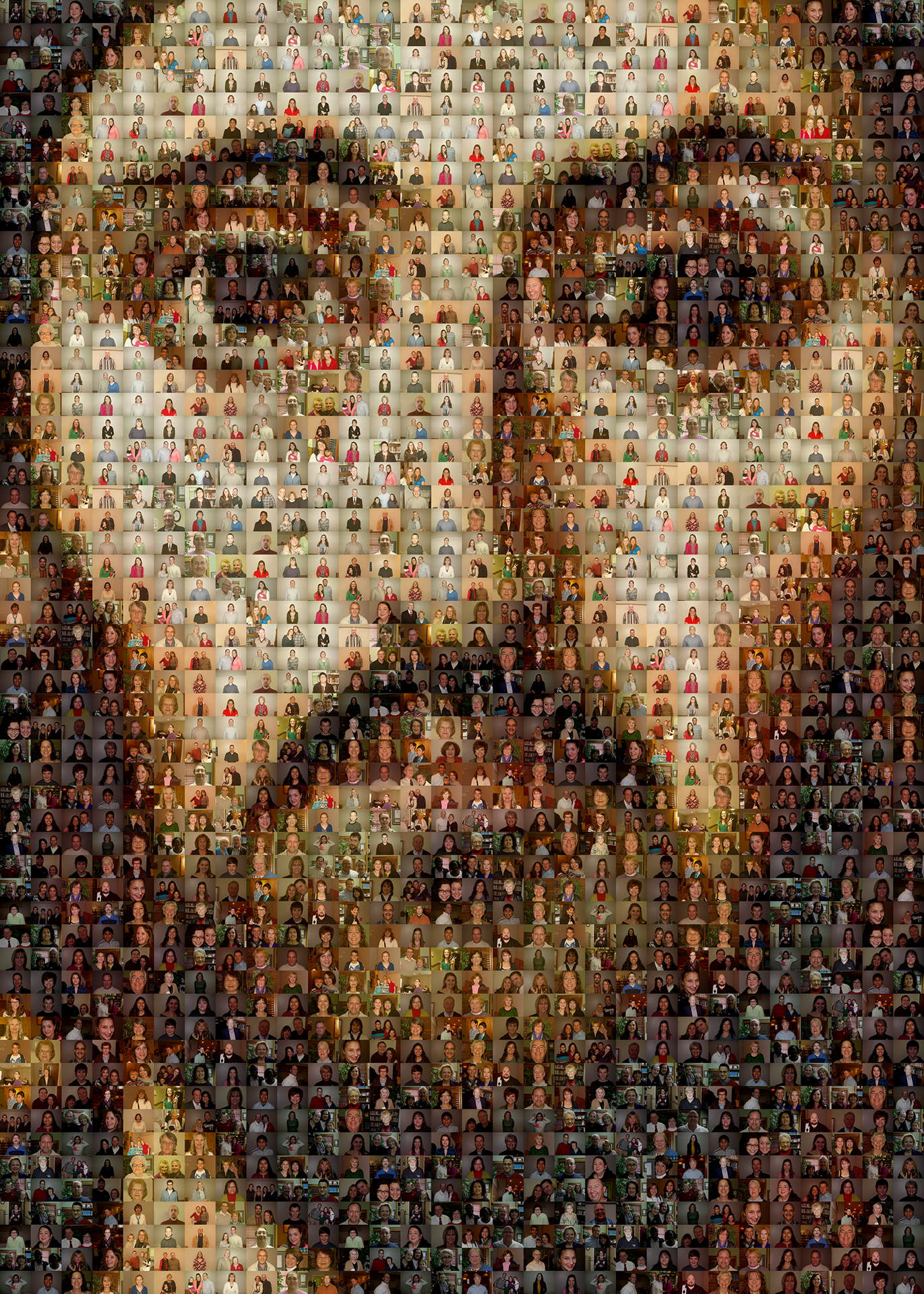 photo mosaic 237 community photos were collected to create this mosaic