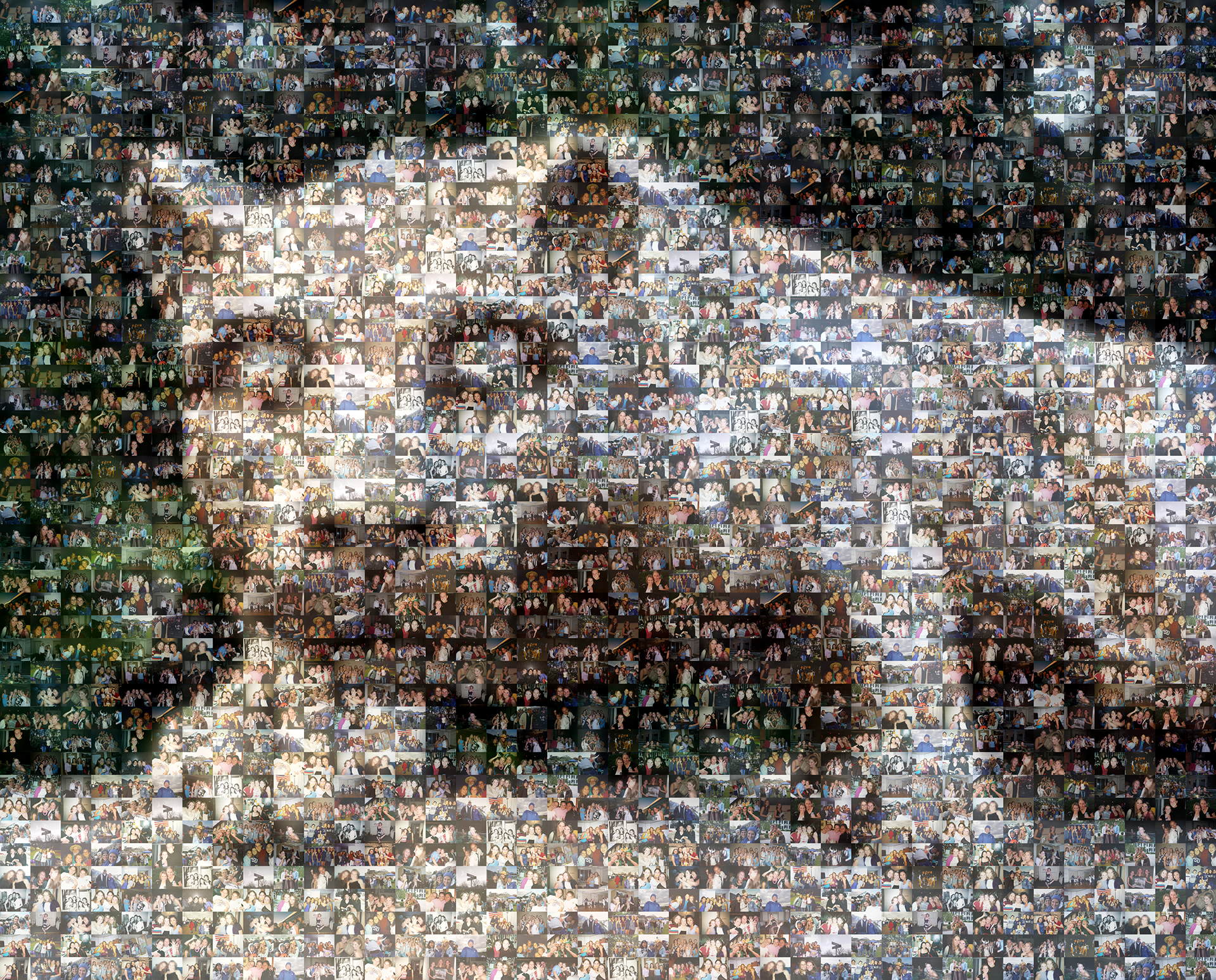 photo mosaic created using 92 college life photos