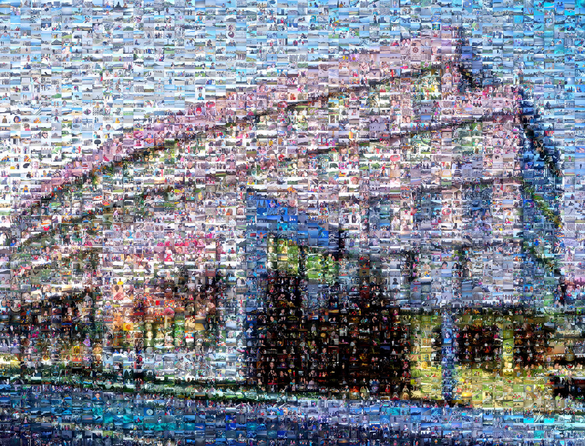 photo mosaic This corporate building was created using 3,628 photos