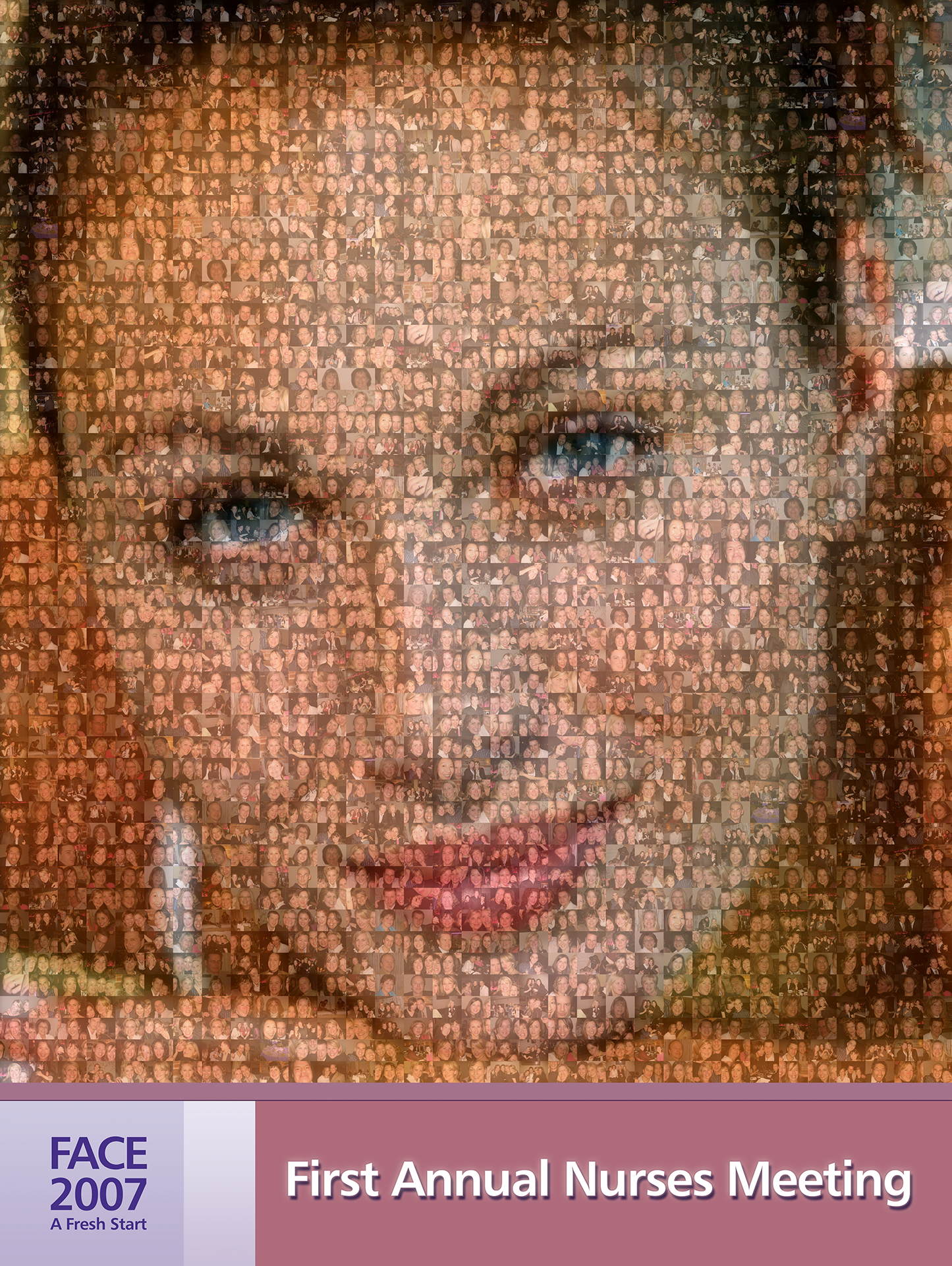 photo mosaic Corporate mosaic poster created using 350 customer selected photos