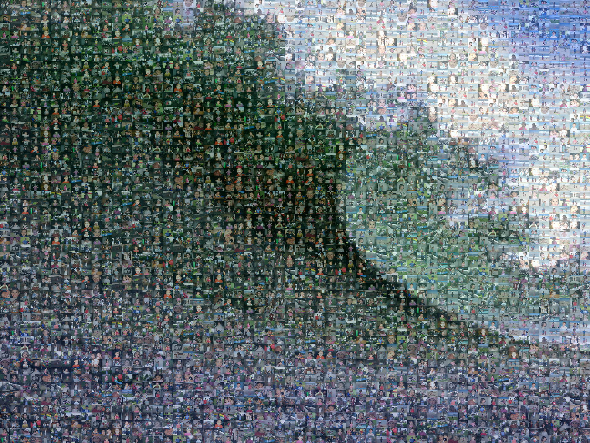 photo mosaic created using 312 customer selected photos